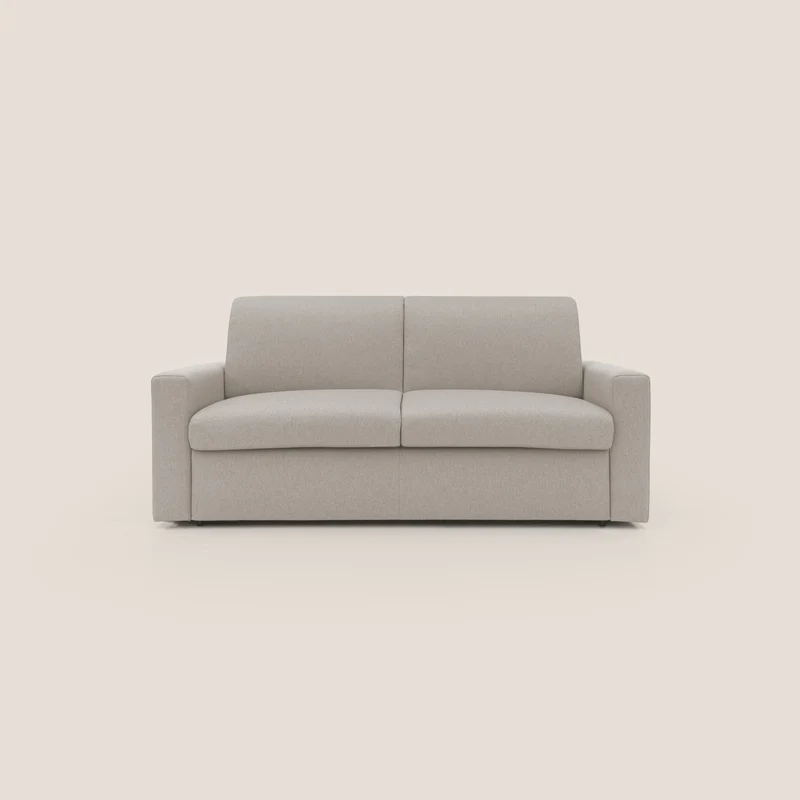 Kansas Canapé lit convertible h20 cm en tissu imperméable T13 crème