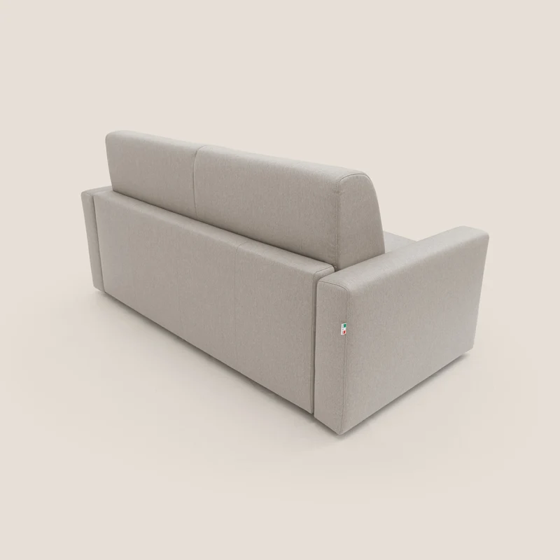 Kansas Canapé lit convertible h20 cm en tissu imperméable T13 crème