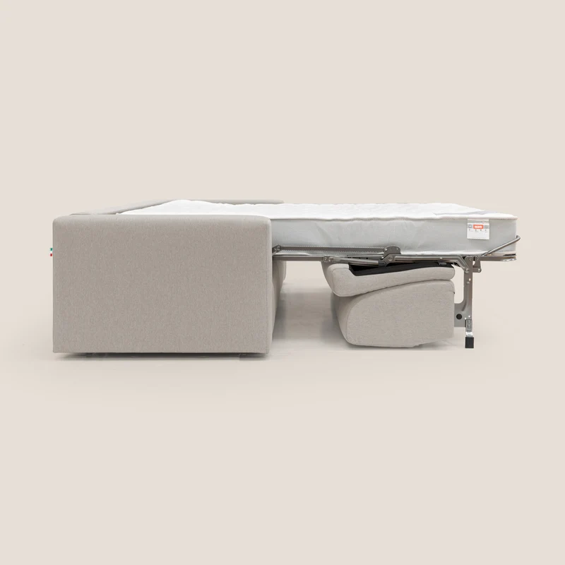 Kansas Canapé lit convertible h20 cm en tissu imperméable T13 crème