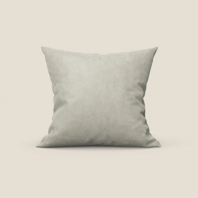 Rotterdam coussin disponible en plusieurs couleurs, en microfibre effet velours satiné imperméable T09 crème