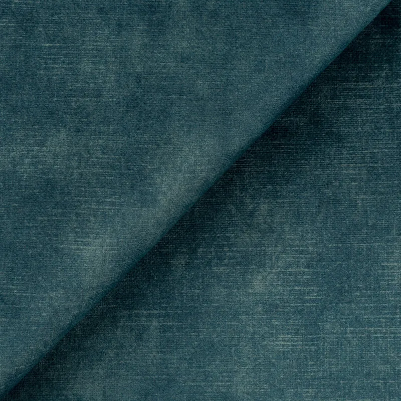 Andromeda canapé-lit d’angle en velours doux imperméable T01 pétrole