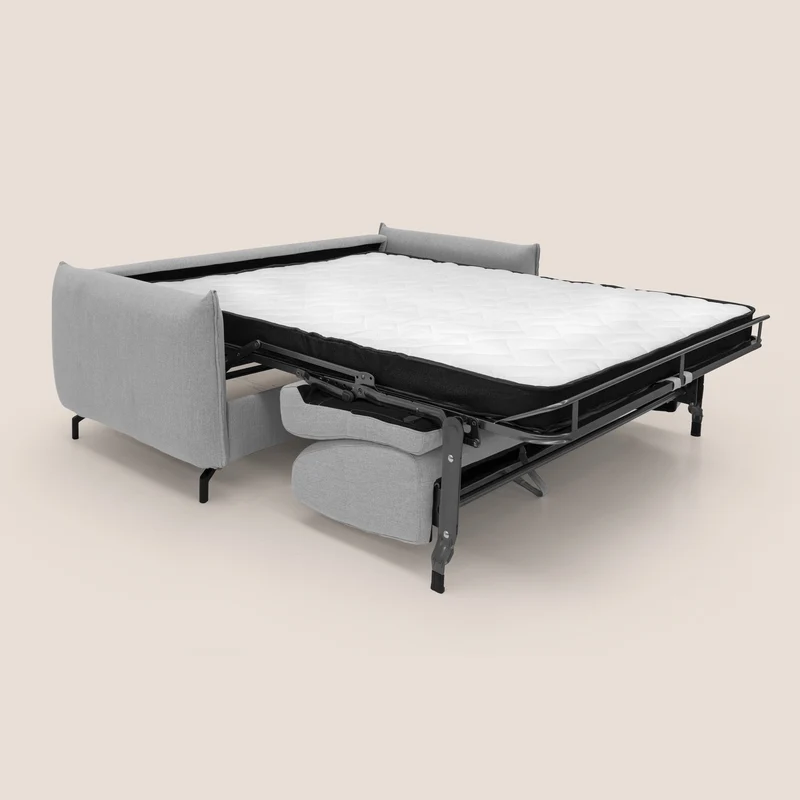 Scarlet canapé convertible en tissu mixte coton imperméable T19 gris