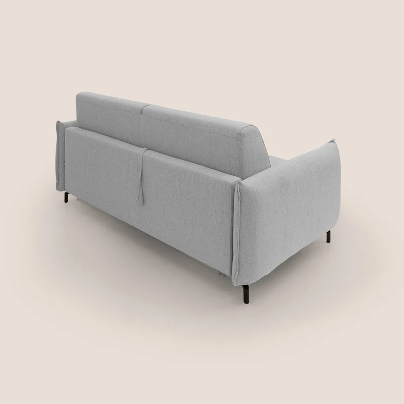 Scarlet canapé convertible en tissu mixte coton imperméable T19 gris