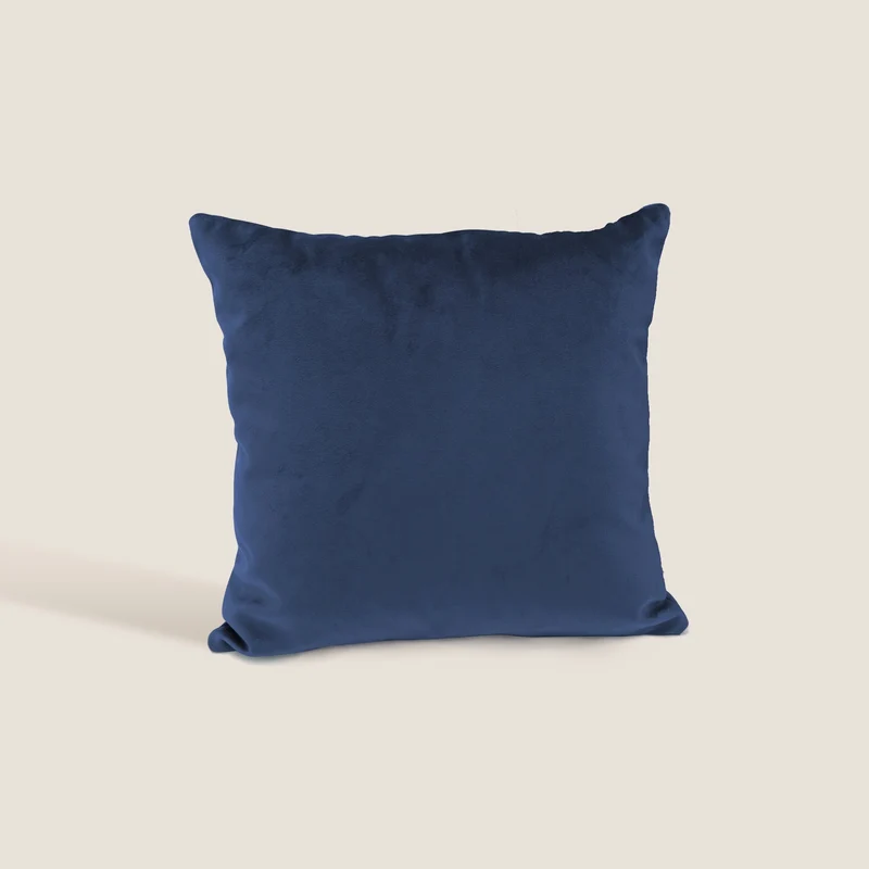 Velluto coussins carrés en velours imperméable bleu