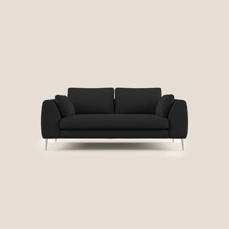 Plano canapé moderne en microfibre technique détachable T11 noir