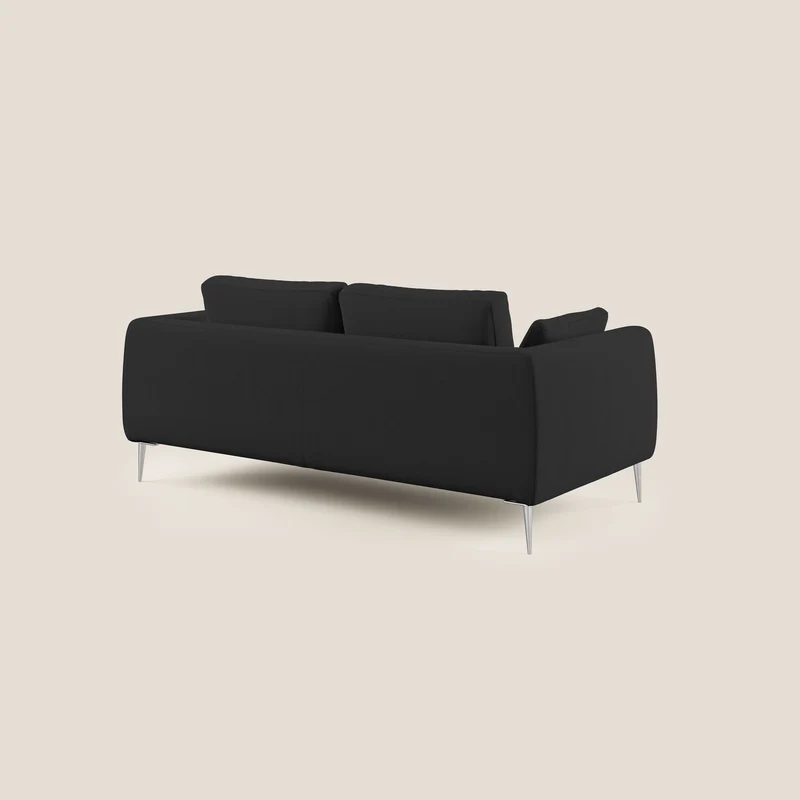 Plano canapé moderne en microfibre technique détachable T11 noir