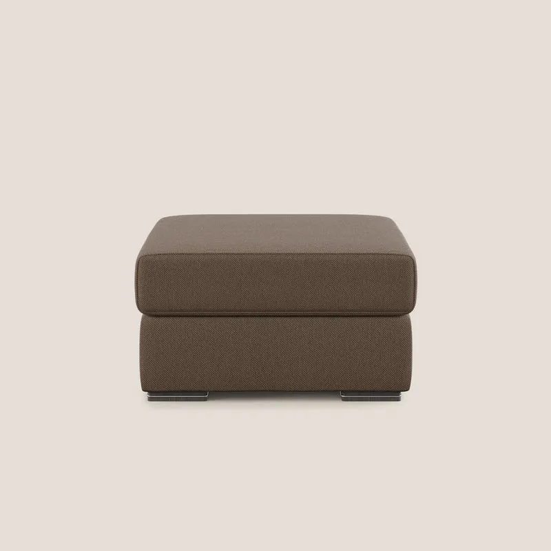 Sun pouf coffre en tissu détachable T05 marron