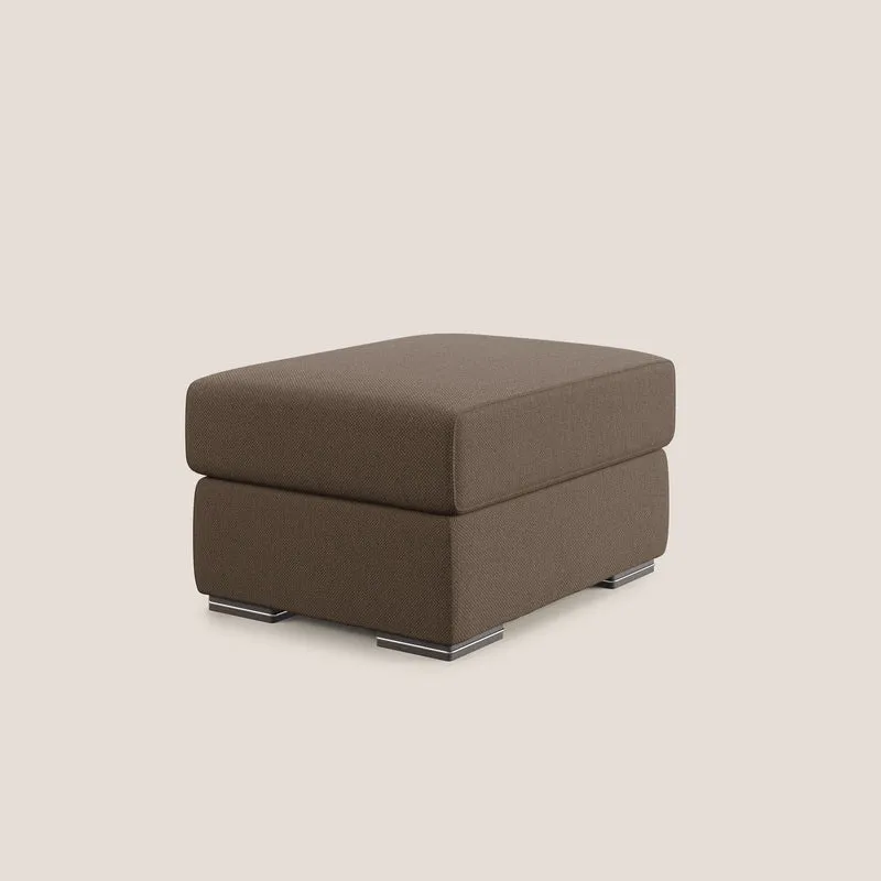 Sun pouf coffre en tissu détachable T05 marron