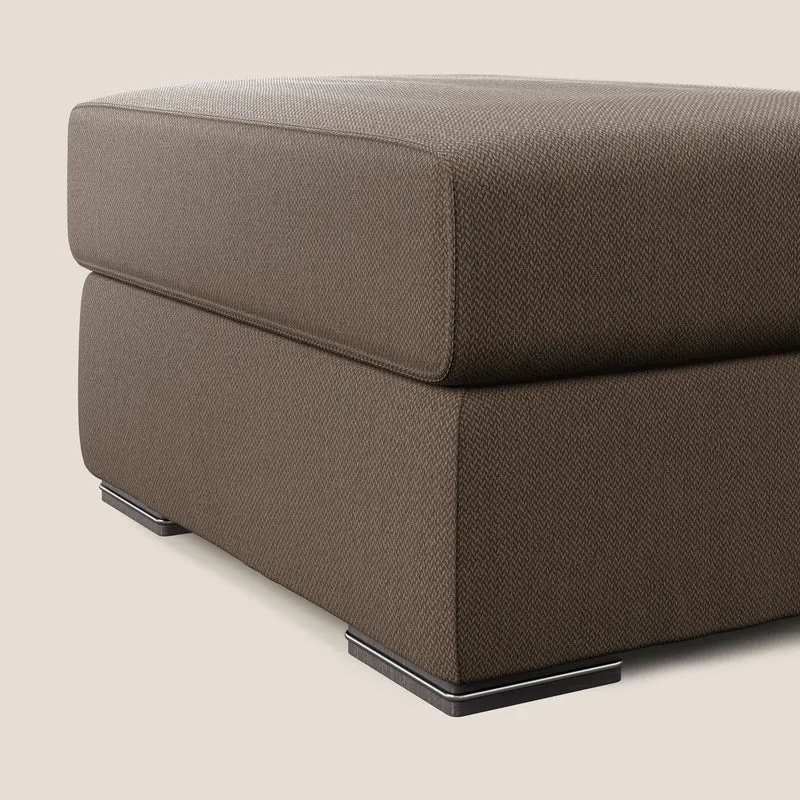 Sun pouf coffre en tissu détachable T05 marron