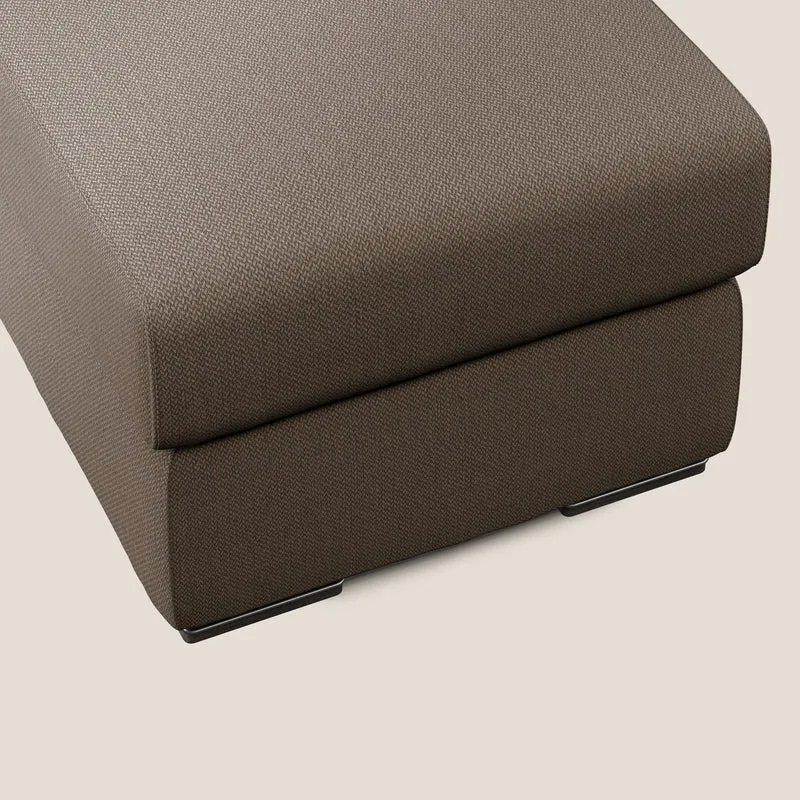 Sun pouf coffre en tissu détachable T05 marron