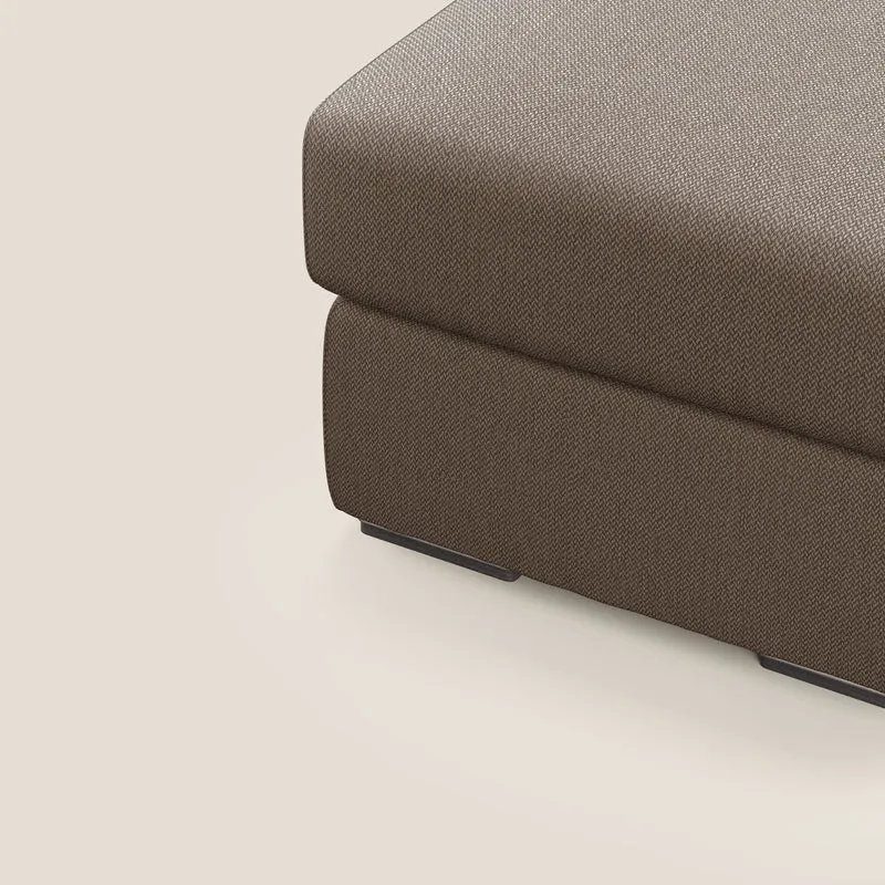 Sun pouf coffre en tissu détachable T05 marron