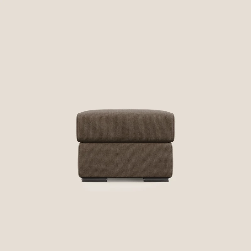 Sun pouf coffre en tissu détachable T05 marron