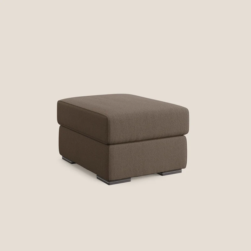 Sun pouf coffre en tissu détachable T05 marron