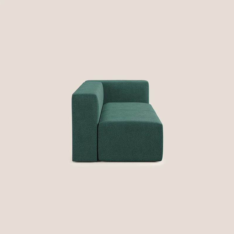 Nettuno module d'angle/latéral maxi en bouclette douce T07 vert