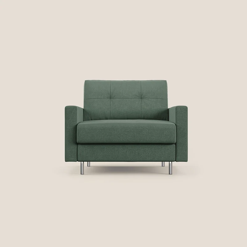 Megan fauteuil convertible en microfibre détachable T11 vert