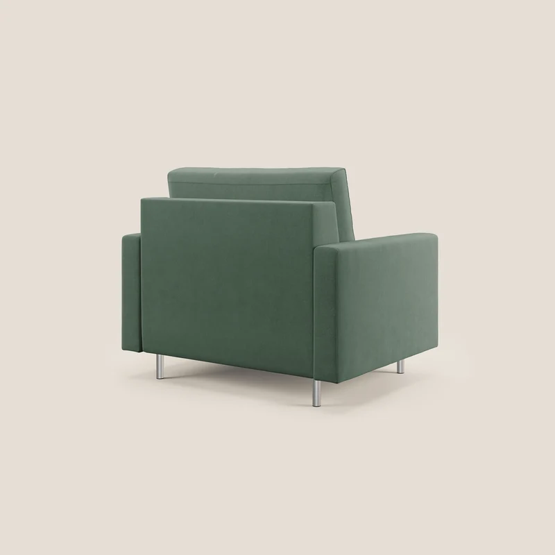 Megan fauteuil convertible en microfibre détachable T11 vert