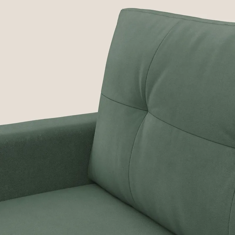 Megan fauteuil convertible en microfibre détachable T11 vert