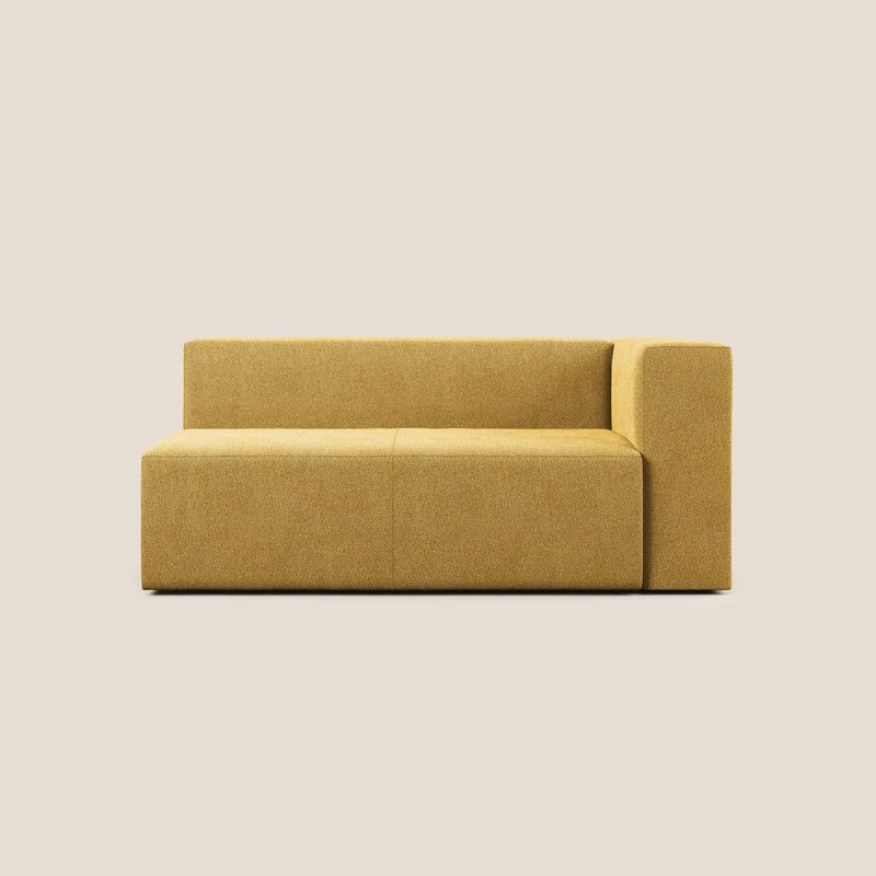 Nettuno module d'angle/latéral maxi en bouclette douce T07 jaune