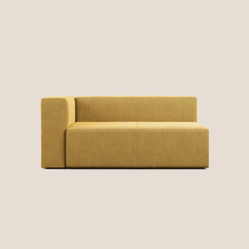 Nettuno module d'angle/latéral maxi en bouclette douce T07 jaune