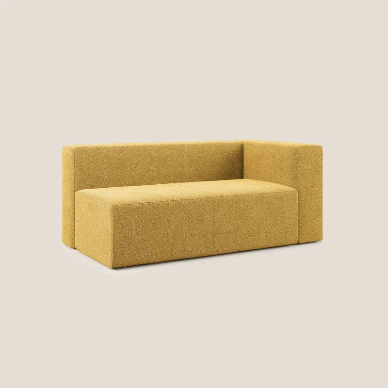 Nettuno module d'angle/latéral maxi en bouclette douce T07 jaune