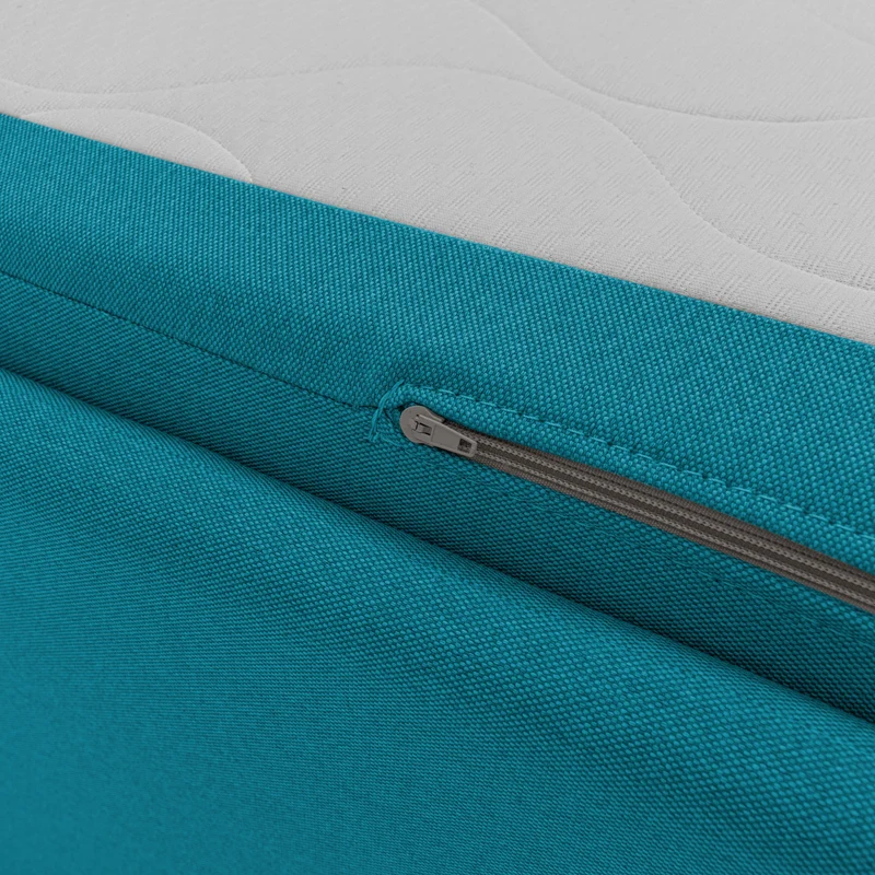 Brera Canapé duplex avec lits jumeaux et tissu effet coton imperméable T13 bleu clair