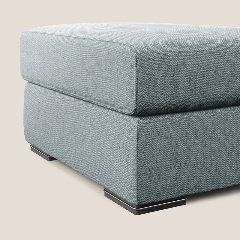 Sun pouf coffre en tissu détachable T05 bleu pastel