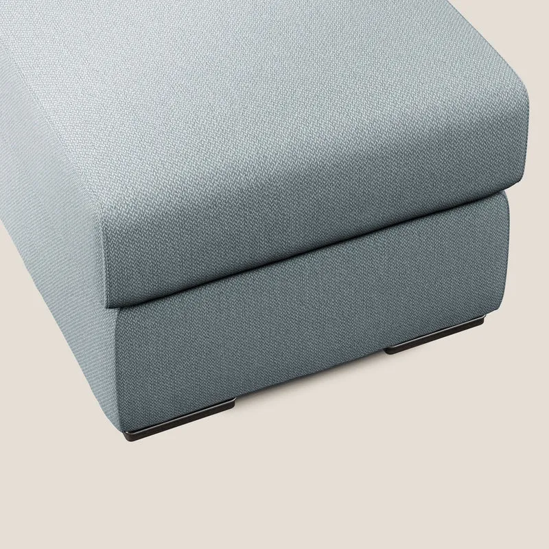 Sun pouf coffre en tissu détachable T05 bleu pastel