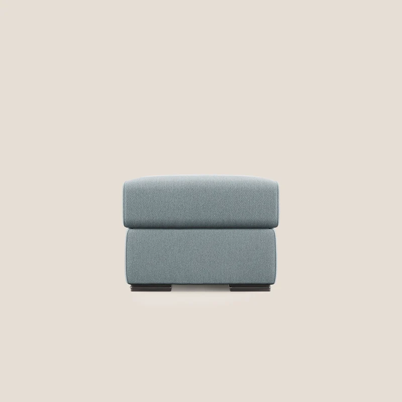 Sun pouf coffre en tissu détachable T05 bleu pastel