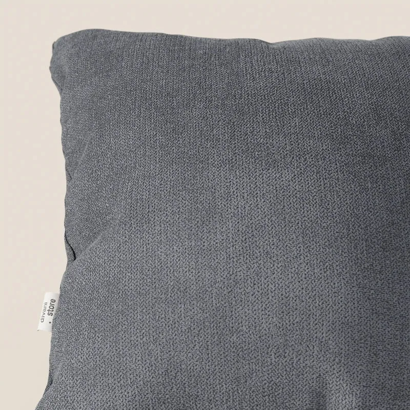 Destiny coussins carrés en tissu doux imperméable T02 gris