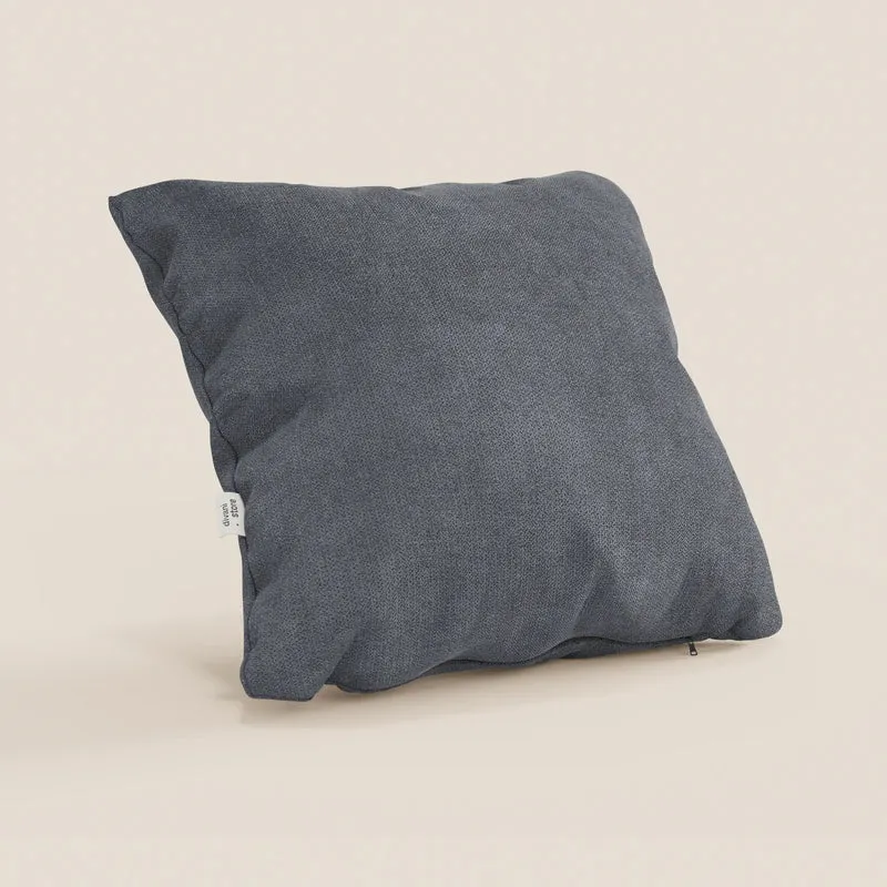 Destiny coussins carrés en tissu doux imperméable T02 gris