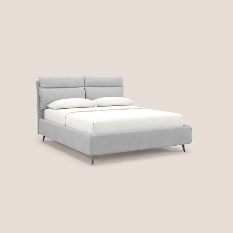 Jerry lit coffre et coussins réglables en tissu détachable T17 gris
