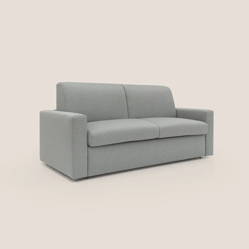 Kansas Canapé lit convertible h20 cm en tissu imperméable T13 gris
