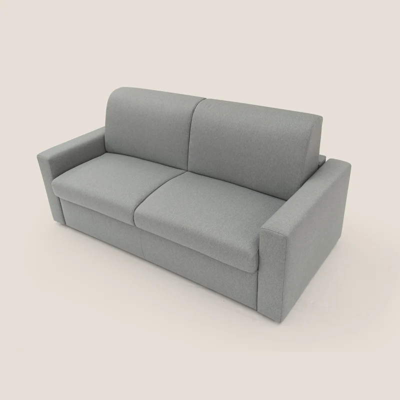 Kansas Canapé lit convertible h20 cm en tissu imperméable T13 gris