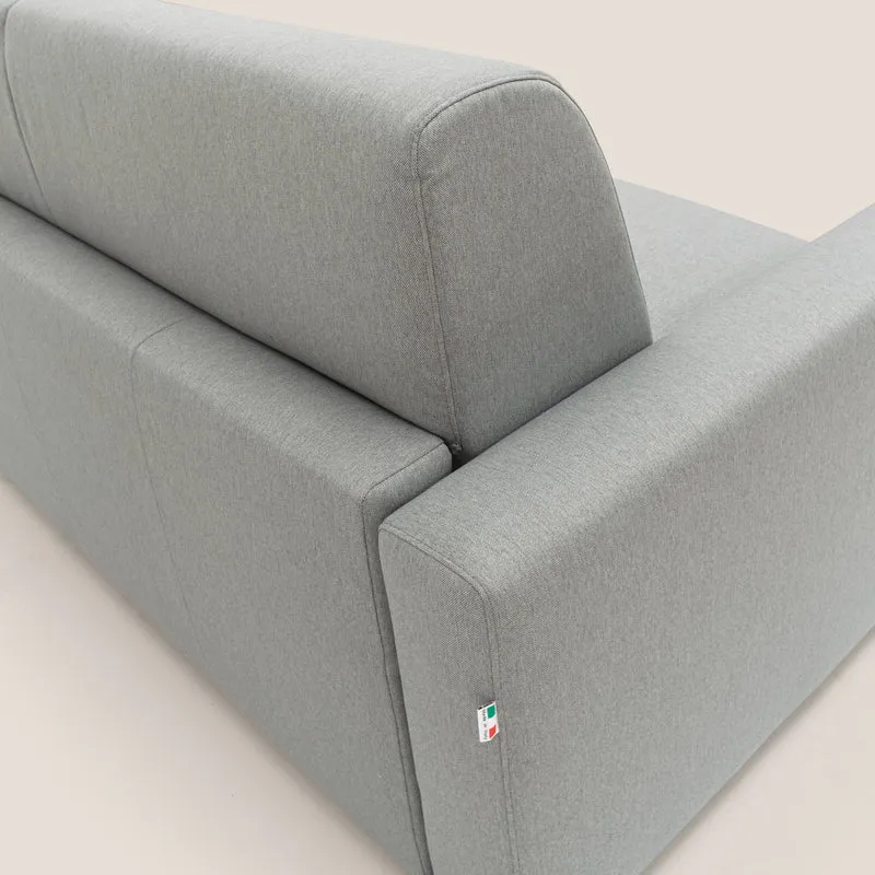 Kansas Canapé lit convertible h20 cm en tissu imperméable T13 gris