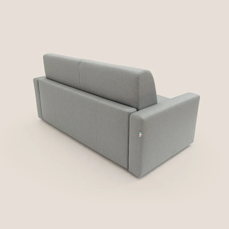 Kansas Canapé lit convertible h20 cm en tissu imperméable T13 gris