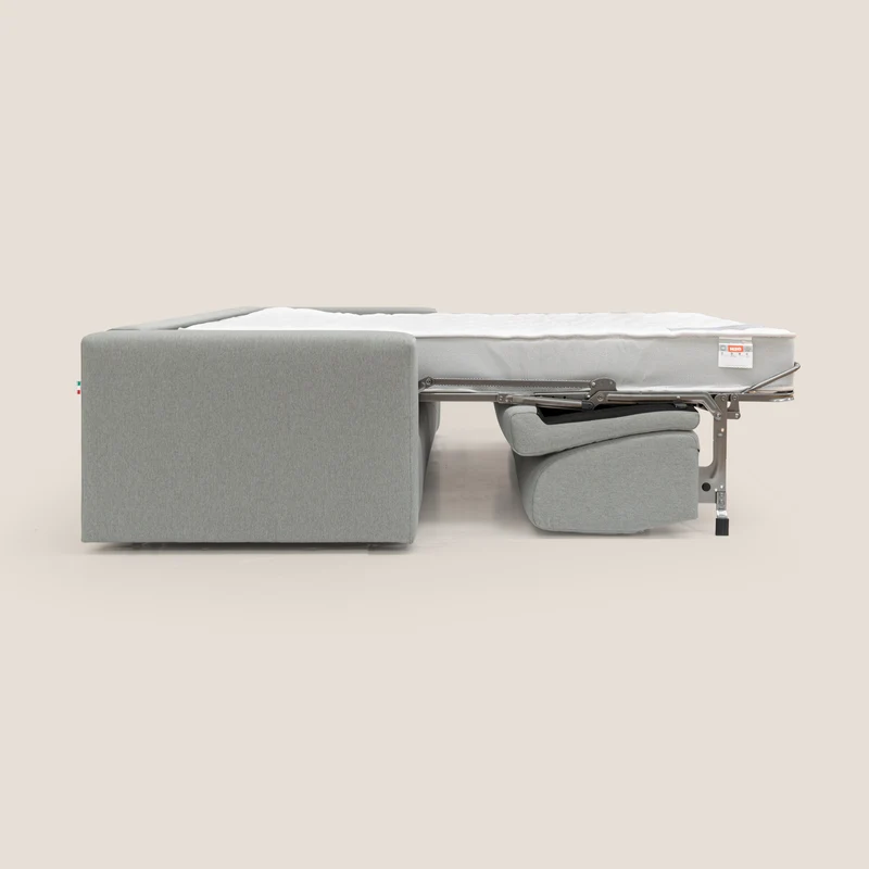 Kansas Canapé lit convertible h20 cm en tissu imperméable T13 gris