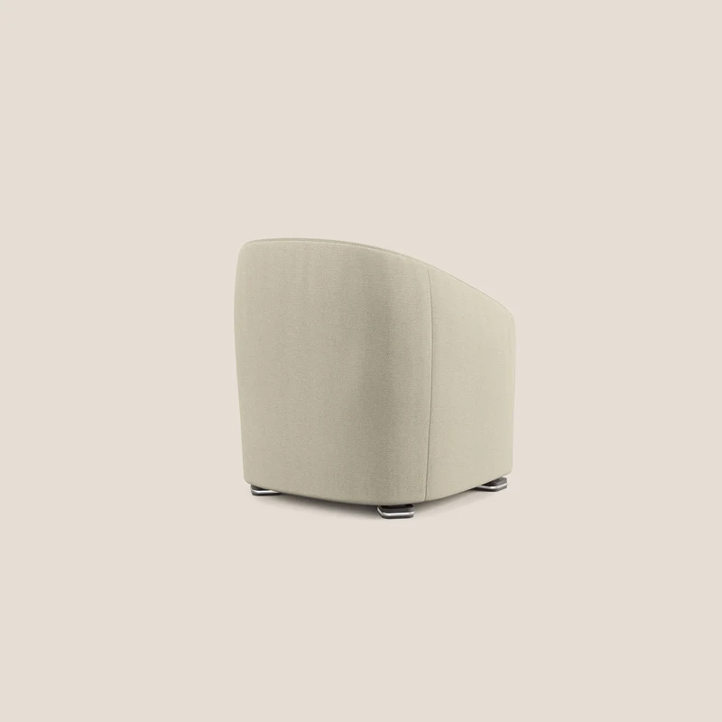 Cloe Fauteuil en tissu détachable à l'eau QuickClean T08 crème