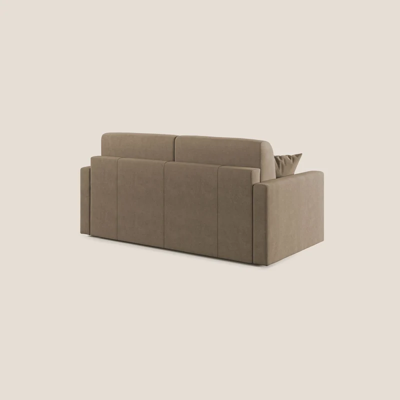 Chris canapé convertible en microfibre détachable T11 marron