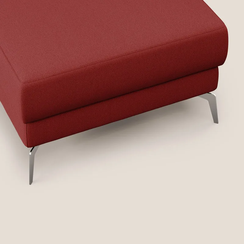 Star Pouf avec pieds hauts en tissu détachable T05 rouge