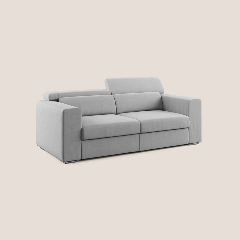 Vegas canapé avec têtières inclinables en microfibre imperméable T11 gris