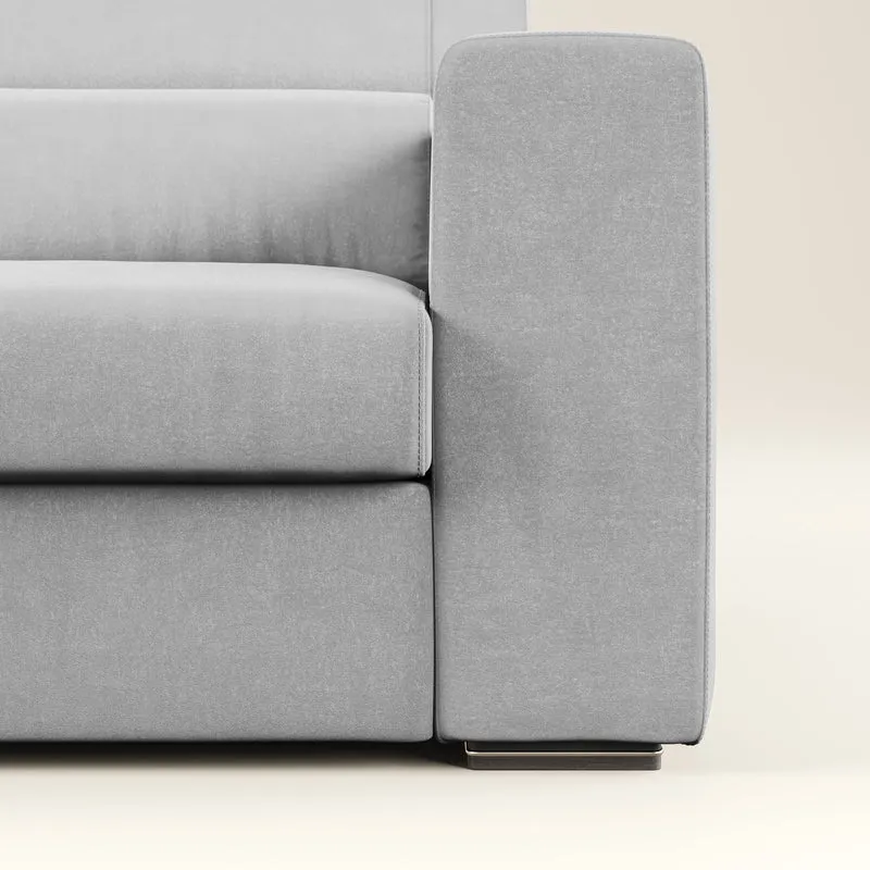 Vegas canapé avec têtières inclinables en microfibre imperméable T11 gris