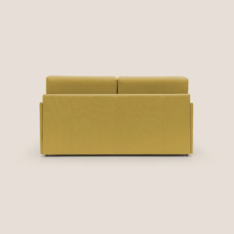 Evans Canapé convertible en tissu imperméable T13 jaune