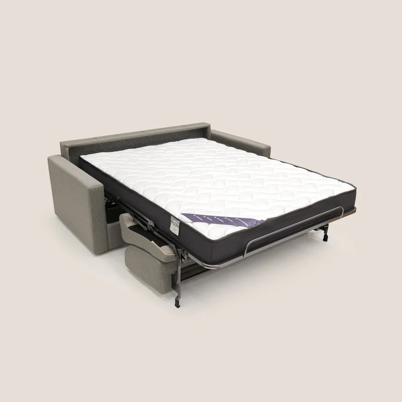 Chris Canapé convertible en tissu imperméable T13 Taupe tortora
