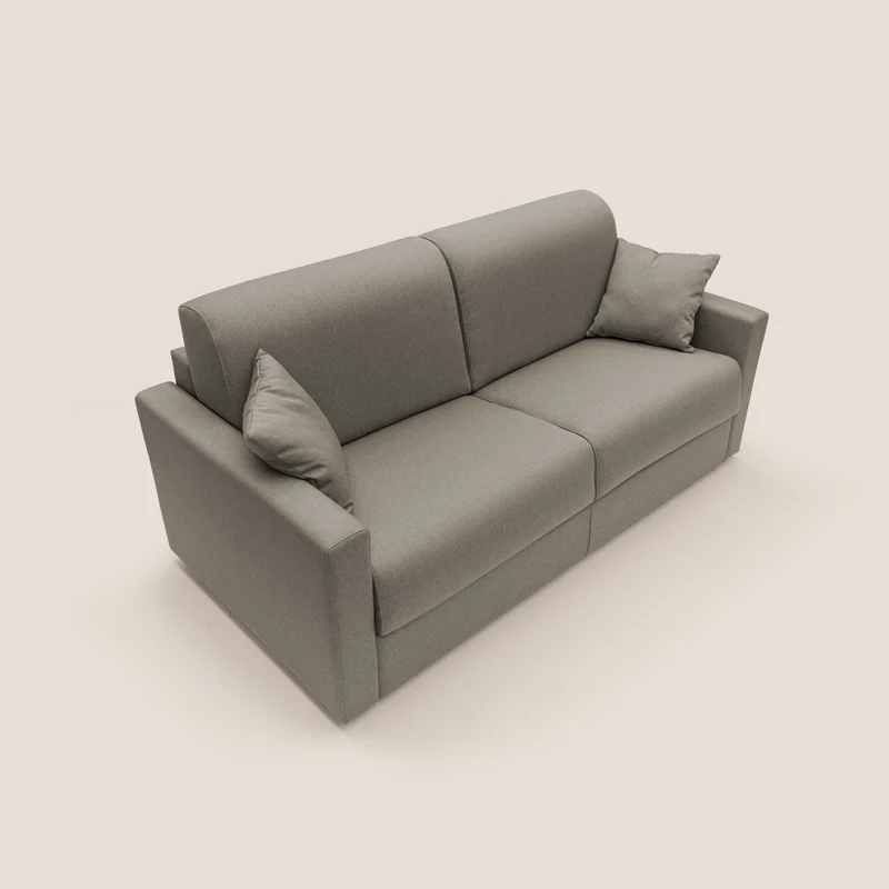 Chris Canapé convertible en tissu imperméable T13 Taupe tortora