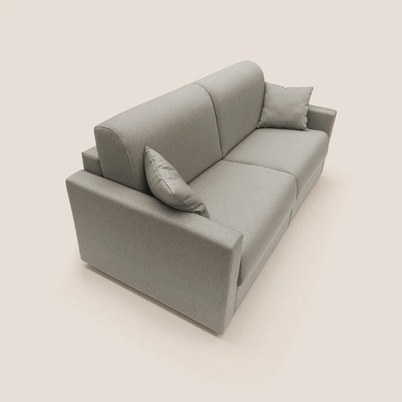 Chris Canapé convertible en tissu imperméable T13 Taupe tortora