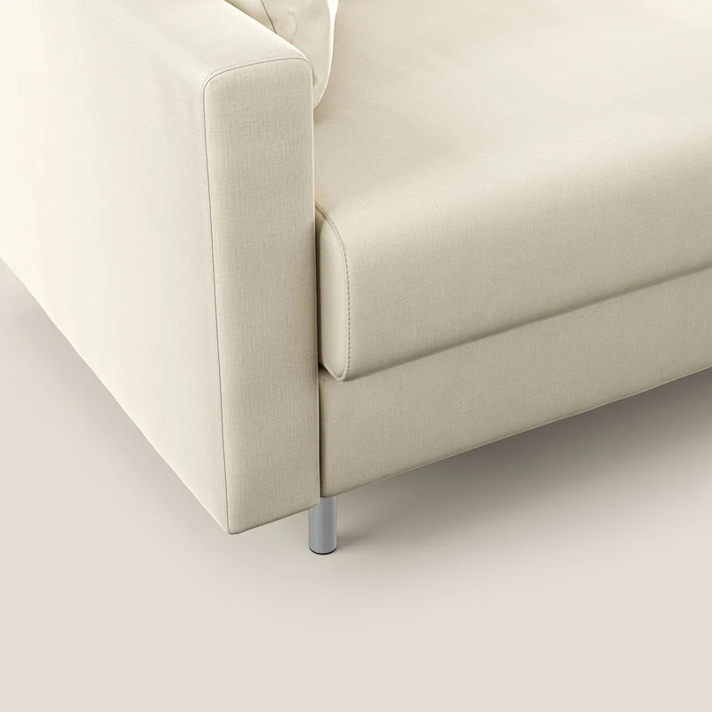 Andromeda canapé-lit double en velours doux imperméable T01 crème