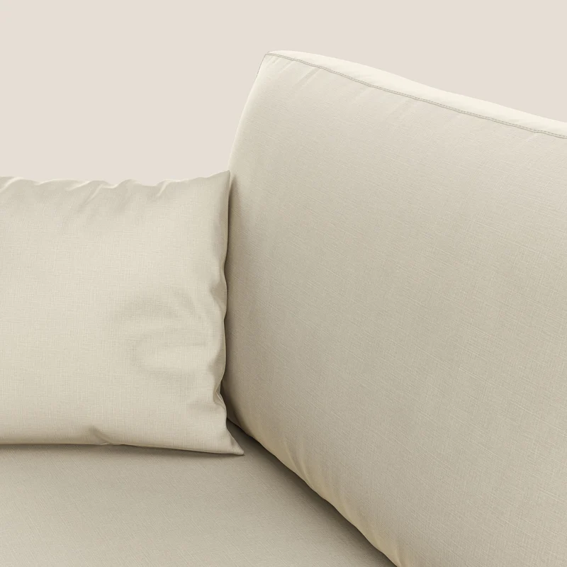 Andromeda canapé-lit double en velours doux imperméable T01 crème