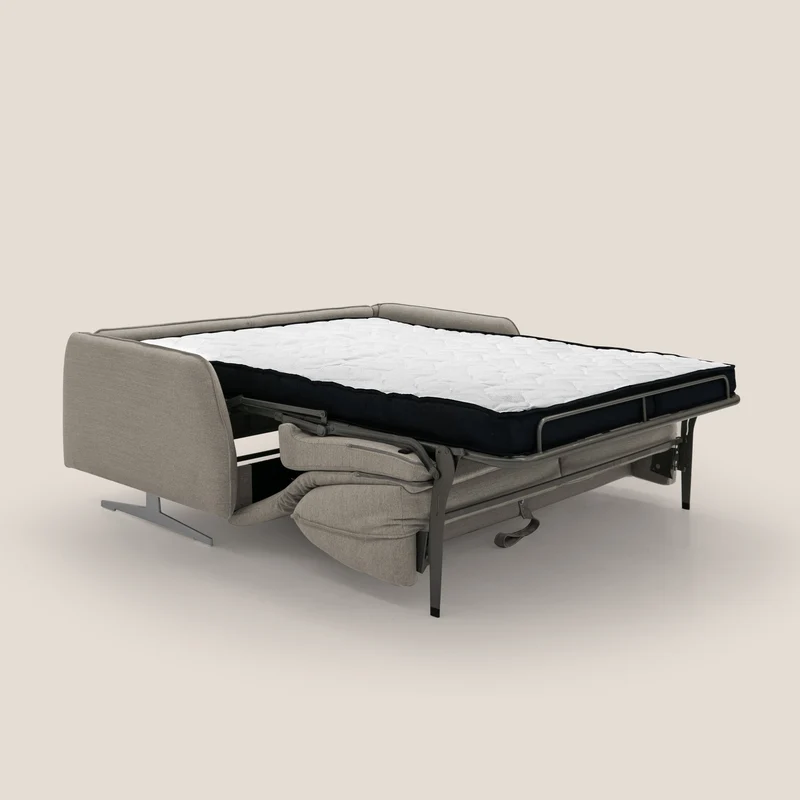 Texas Canapé convertible matrimonial moderne en tissu imperméable T19 beige