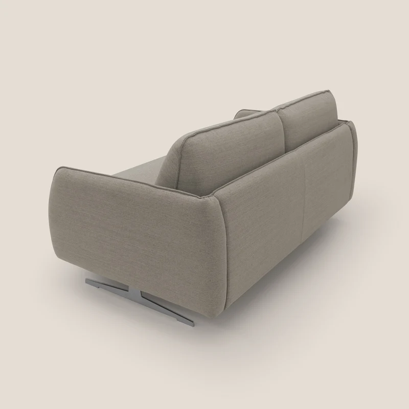 Texas Canapé convertible matrimonial moderne en tissu imperméable T19 beige