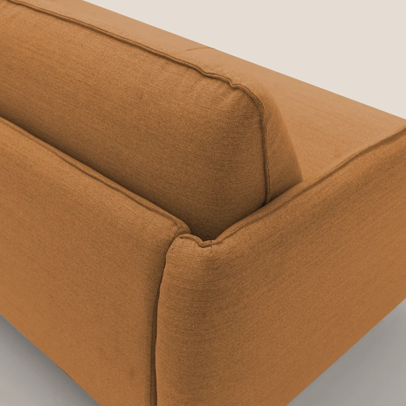 Texas Canapé convertible matrimonial moderne en tissu imperméable T19 orange
